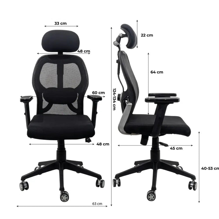 Titan Throne Matrix High Back Mesh Ergonomic Office Chair with Nylon Base