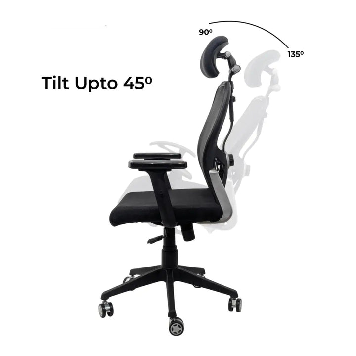 Titan Throne Matrix High Back Mesh Ergonomic Office Chair with Nylon Base