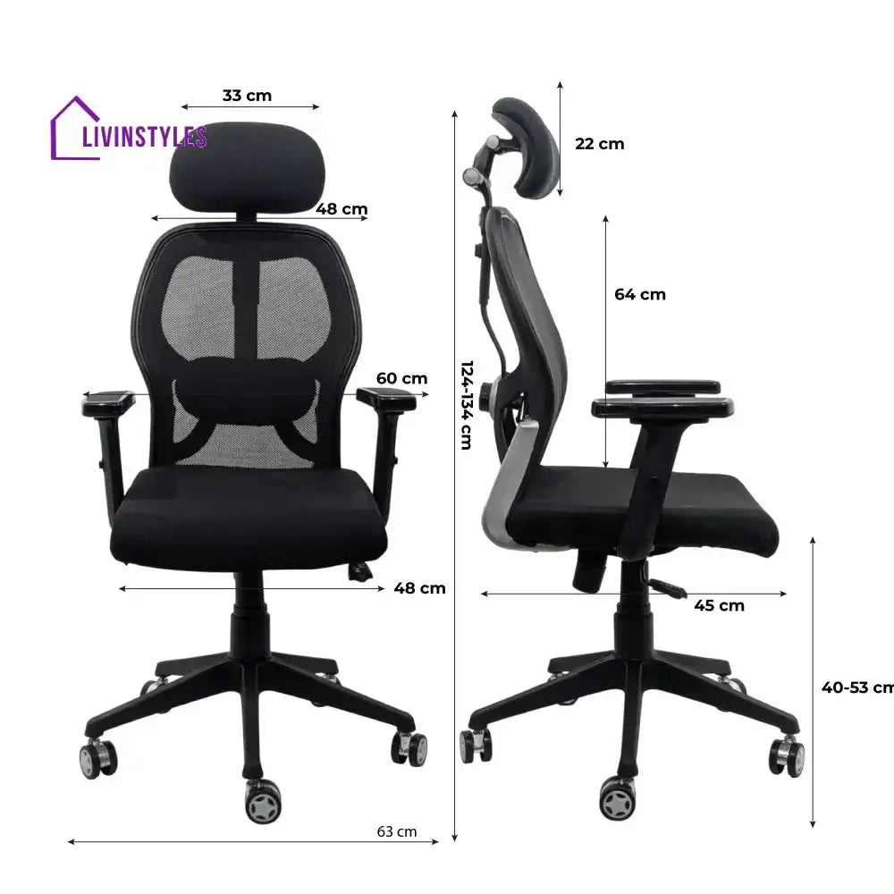 Titan Throne Matrix High Back Mesh Ergonomic Office Chair with Nylon Base