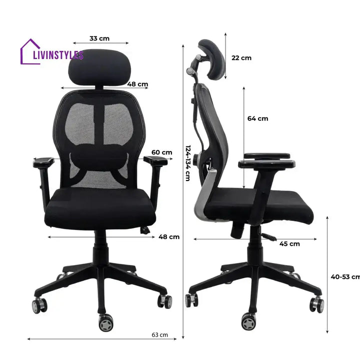 Titan Throne Matrix High Back Mesh Ergonomic Office Chair with Nylon Base