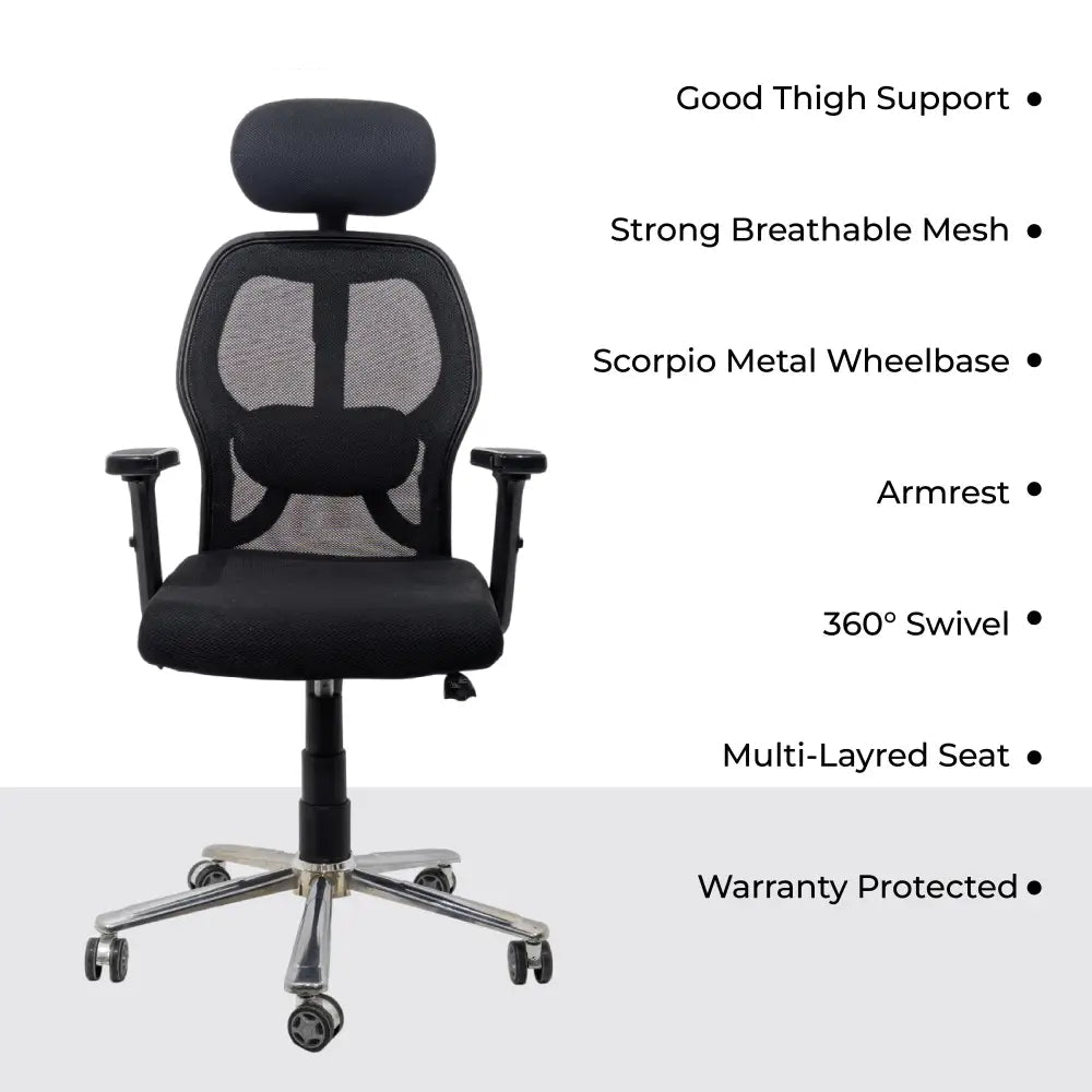 Titan Throne Matrix High Back Mesh Ergonomic Office Chair with Scorpio Base