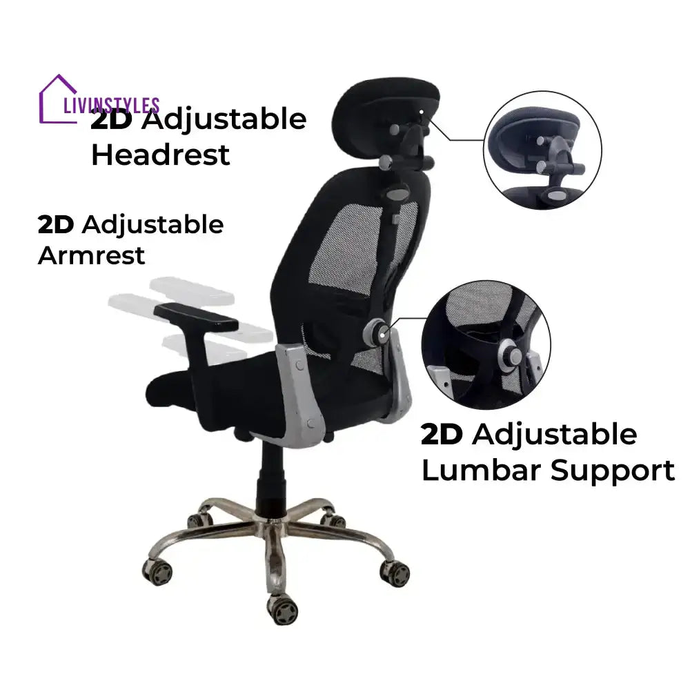 Titan Throne Matrix High Back Mesh Ergonomic Office Chair with Spider Base