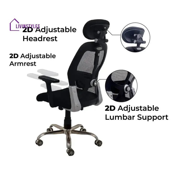 Titan Throne Matrix High Back Mesh Ergonomic Office Chair with Spider Base