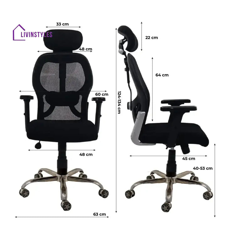 Titan Throne Matrix High Back Mesh Ergonomic Office Chair with Spider Base