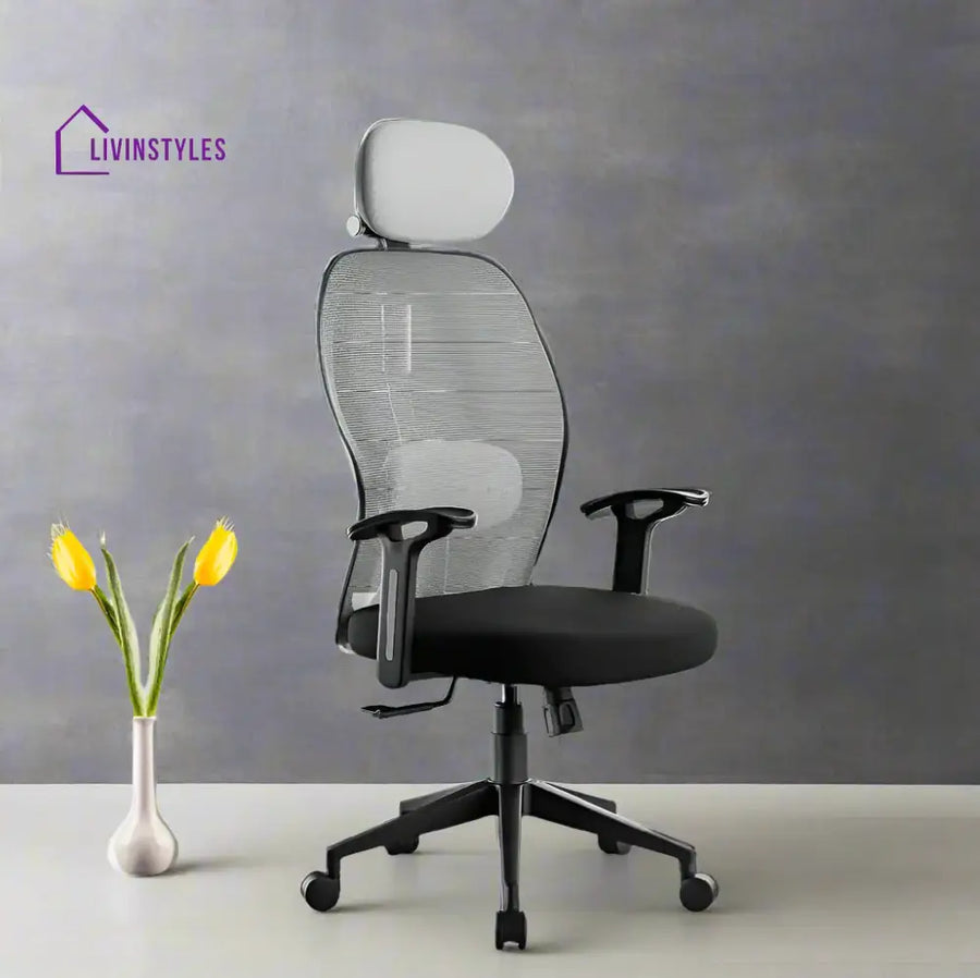 Titan Throne Matrix High Back Office Chair - Grey