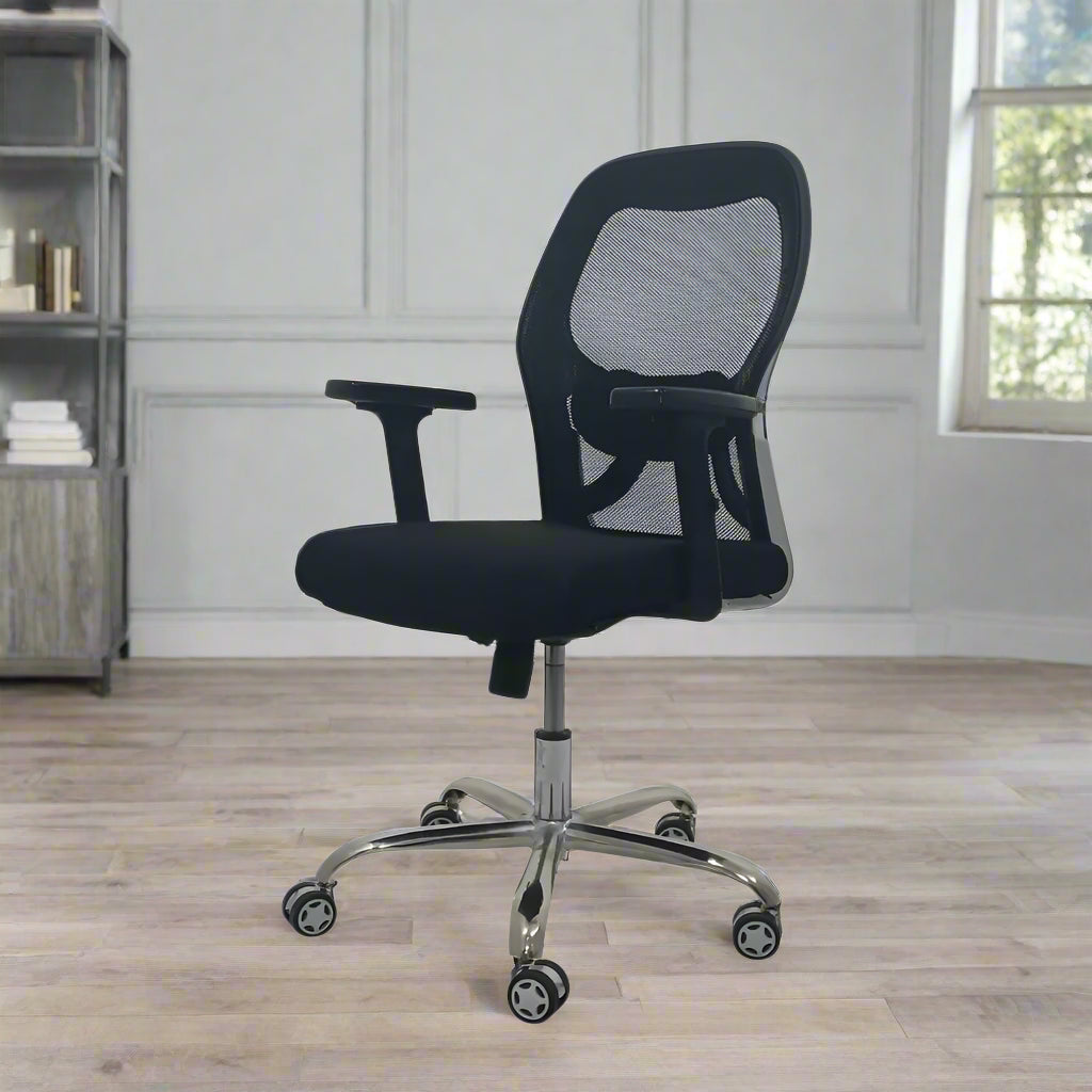 Titan Throne Matrix Low Back Mesh Office Chair with Adjustable Arm Rest & Lumbar Support Low Back Office Chair