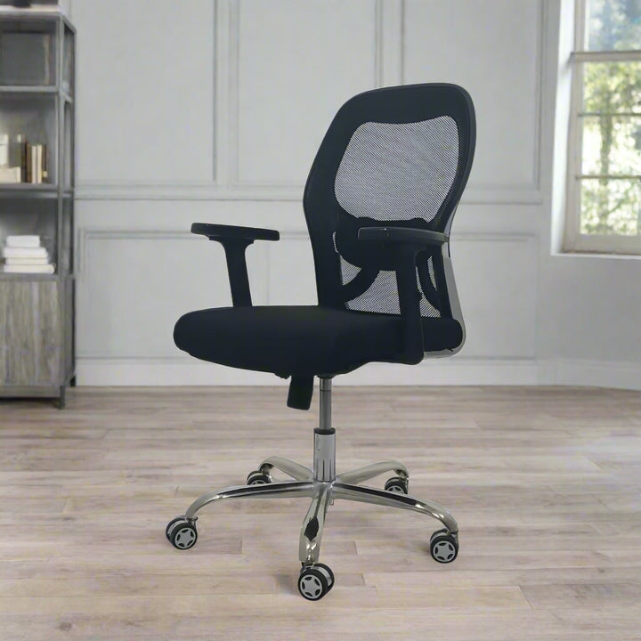 Titan Throne Matrix Low Back Mesh Office Chair with Adjustable Arm Rest & Lumbar Support Low Back Office Chair