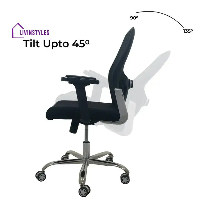Titan Throne Matrix Low Back Mesh Office Chair with Adjustable Arm Rest & Lumbar Support Low Back Office Chair