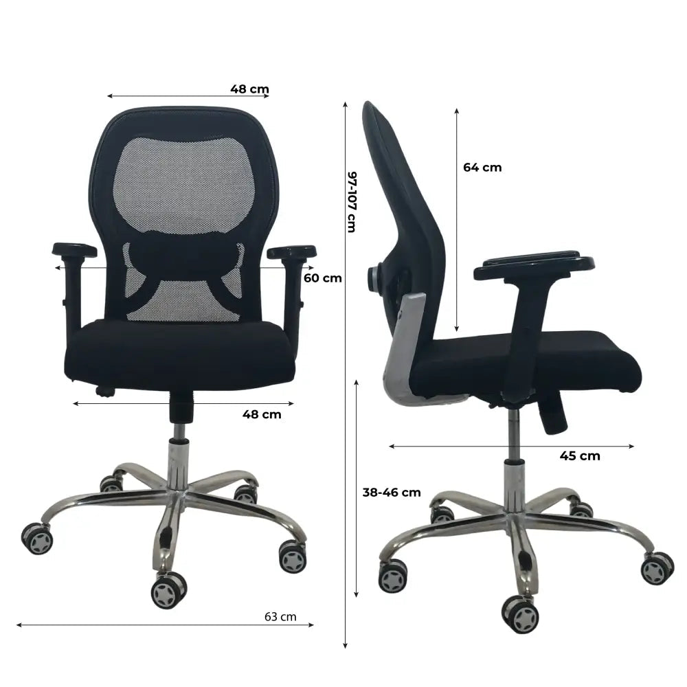 Titan Throne Matrix Low Back Mesh Office Chair with Adjustable Arm Rest & Lumbar Support Low Back Office Chair