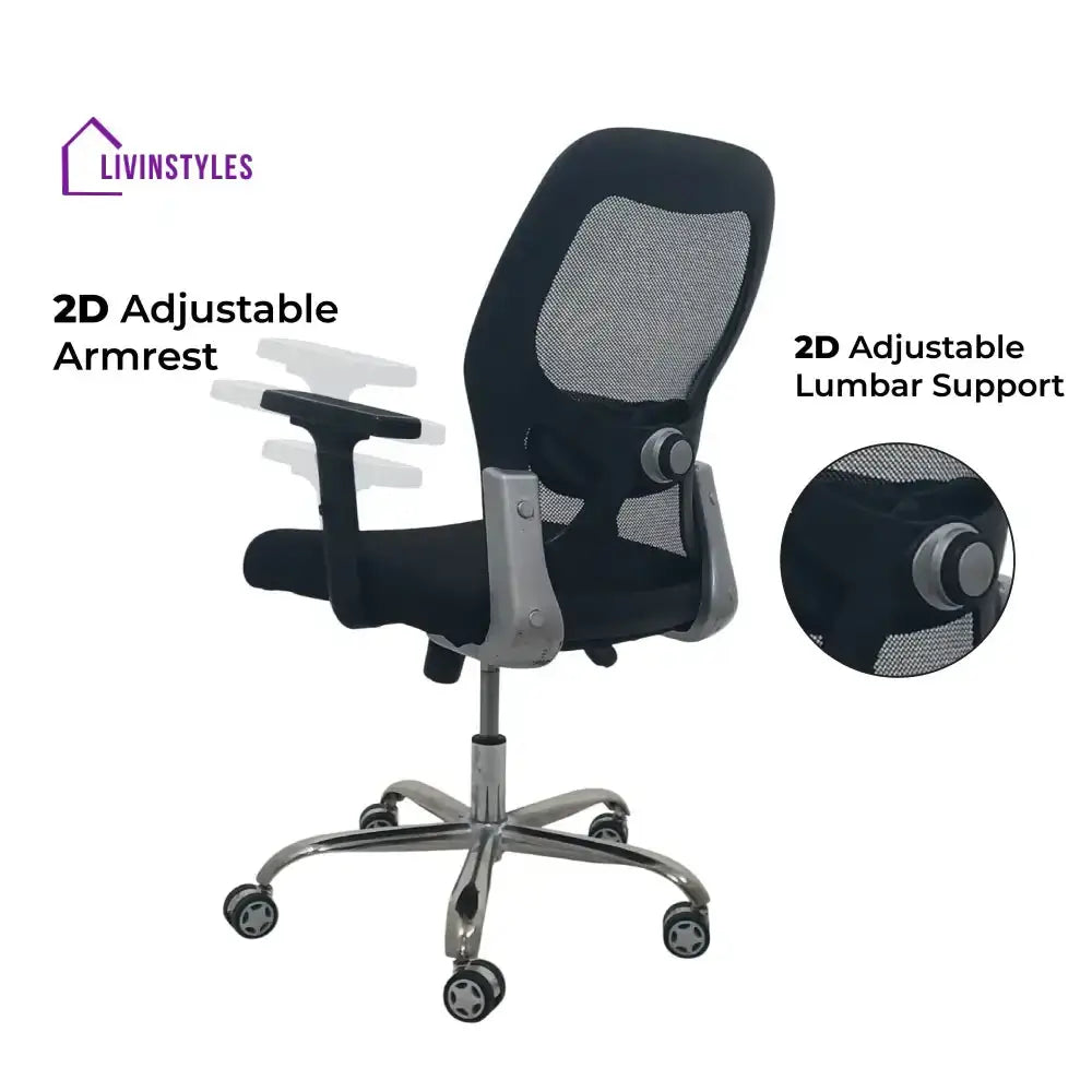 Titan Throne Matrix Low Back Mesh Office Chair with Adjustable Arm Rest & Lumbar Support Low Back Office Chair