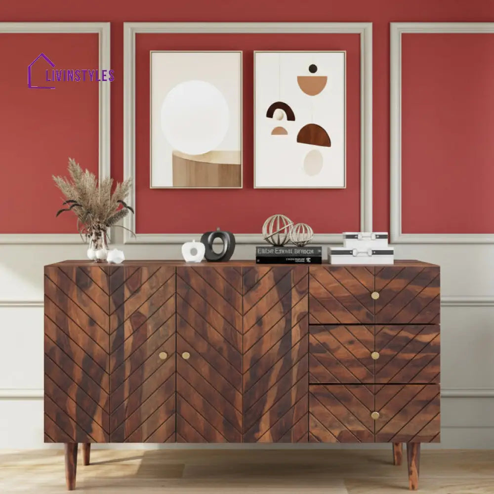 Toan Sideboard With 2 shutters and 3 drawers in Sheesham wood