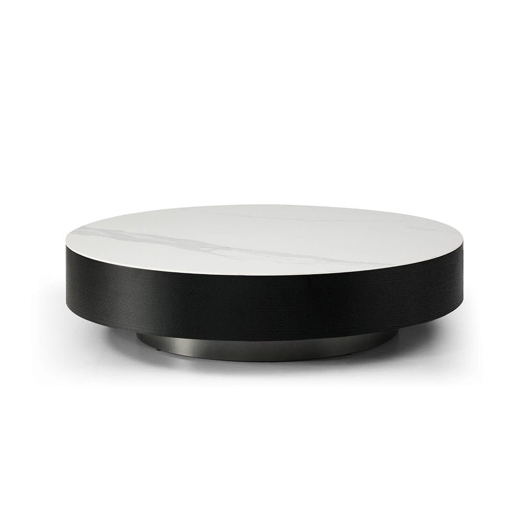 Lata Coffee Table - White Ceramic Marble Living