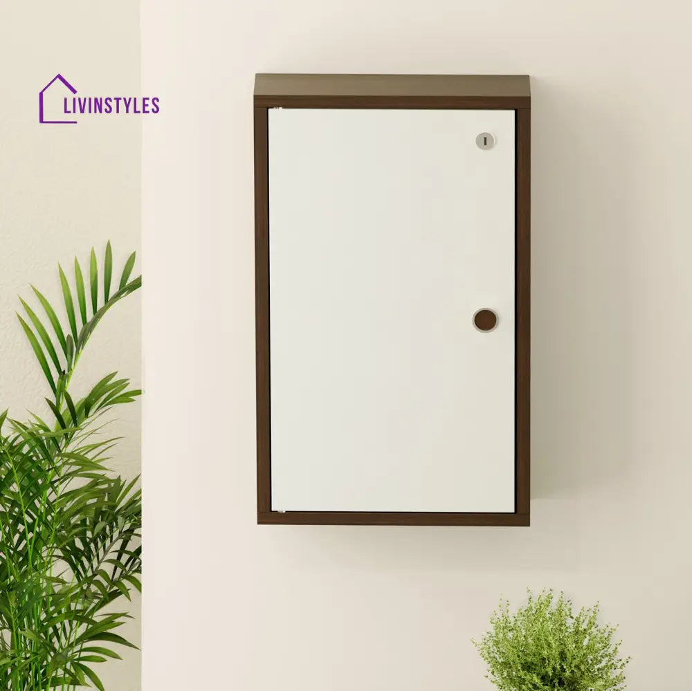 Torene Key Cabinet Keychain Holder Wenge & White Key Holder