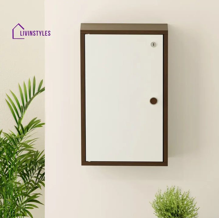 Torene Key Cabinet Keychain Holder Wenge & White Key Holder