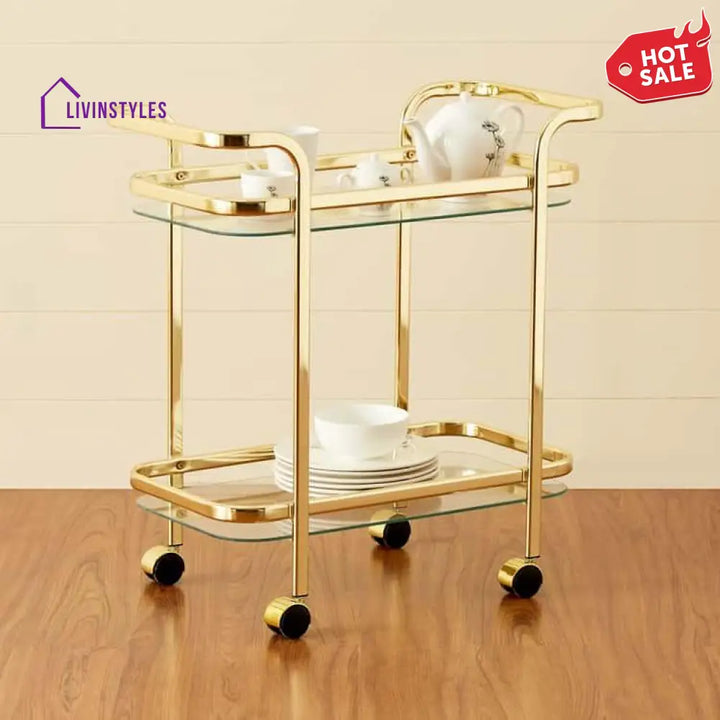 Trolley with dual side handles for drinks