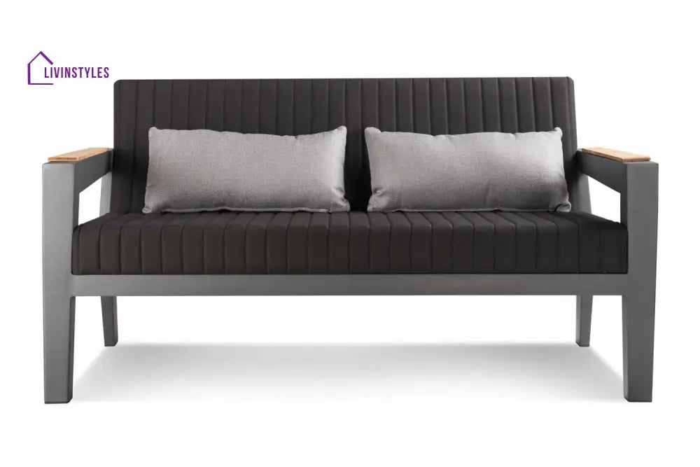 Trevisani Outdoor Sofa Set 2 Seater 2 Single seater and 1 Center Table (Grey) - Sofa Sets