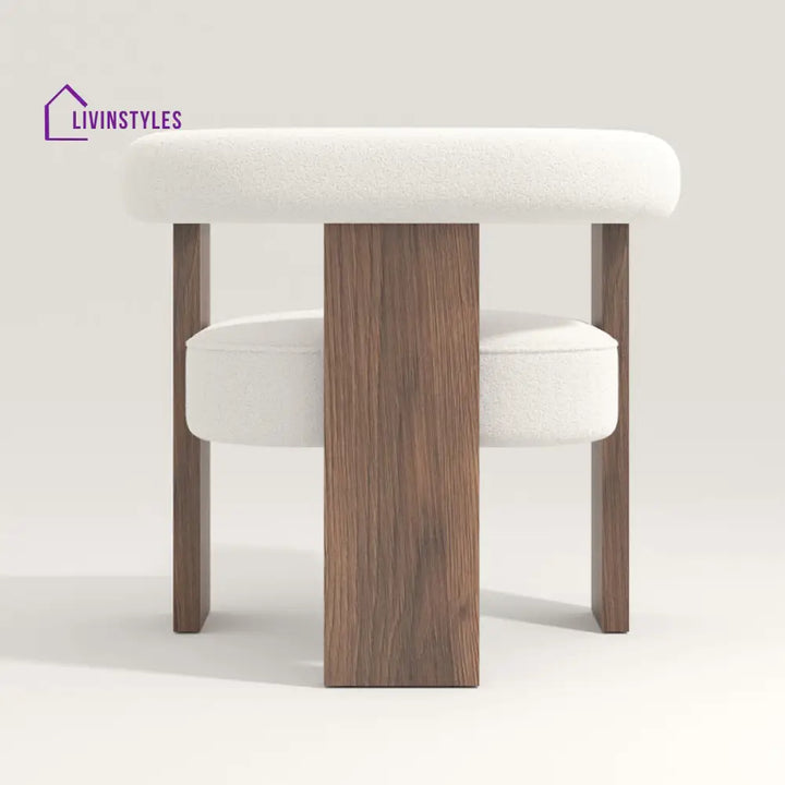 Trinaya Solid Wood and Fabric Arm Chair | Living Room Chair | Lounge Chair