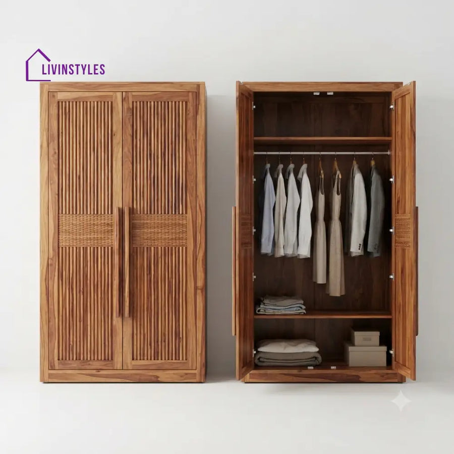 Trisha Wooden Wardrobe for Clothes | Cupboard for Clothes