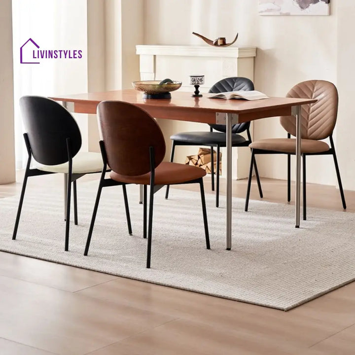 Trishaali Metal Dining Chair | Stainless Steel