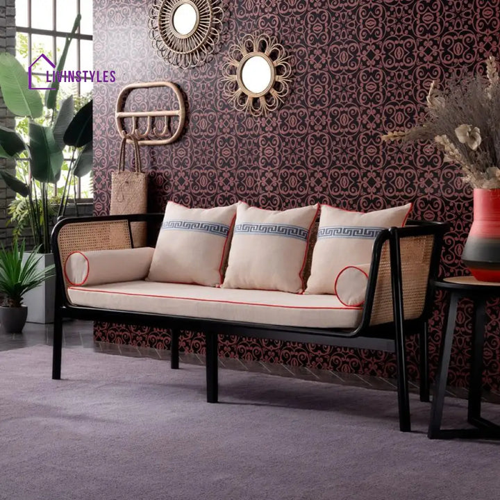 Trishaali Solid Wood 3 Seater Sofa for Living Room