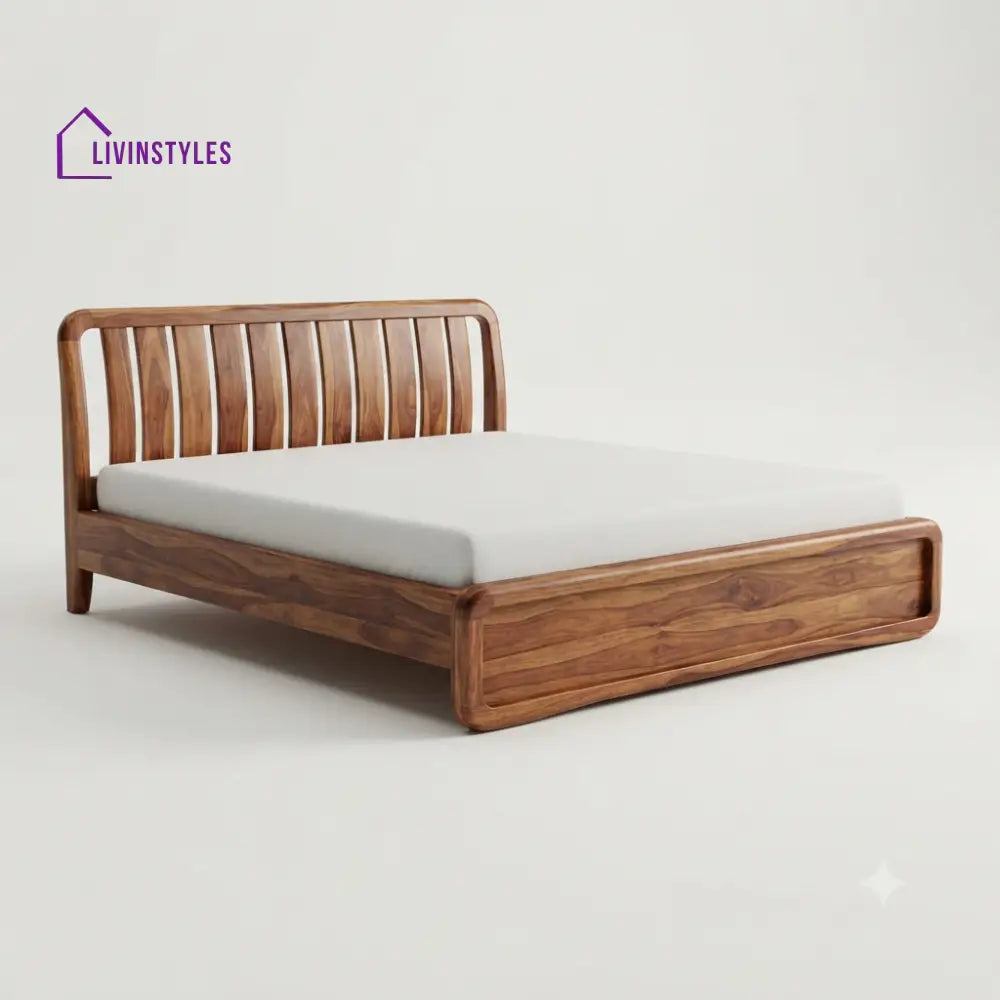 Tshepiso Wooden Double Bed | King Size Bed | Queen Size Bed - Bed Without Storage
