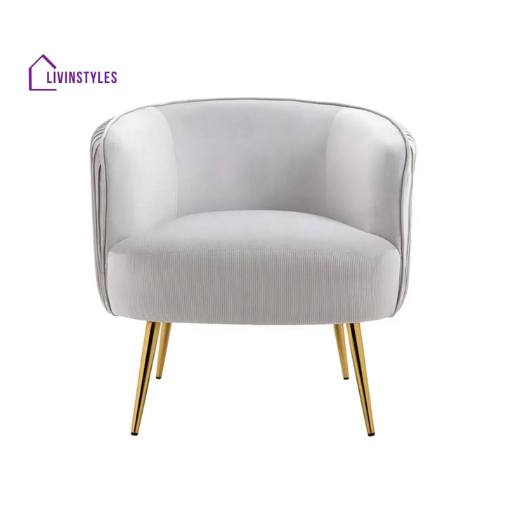 Tufted Velvet Accent Chair Grey Furniture