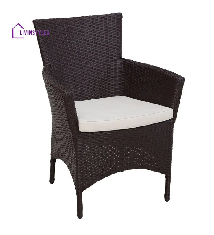 Tukur Outdoor Patio Seating Set 2 Chairs and 1 Table Set (Brown) - Coffee Table Sets