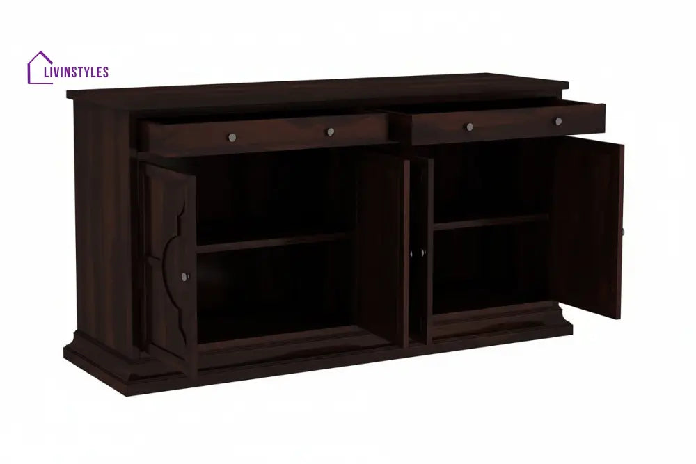 Tuyet Sheesham wood Cabinets and Sideboard (Walnut Finish)