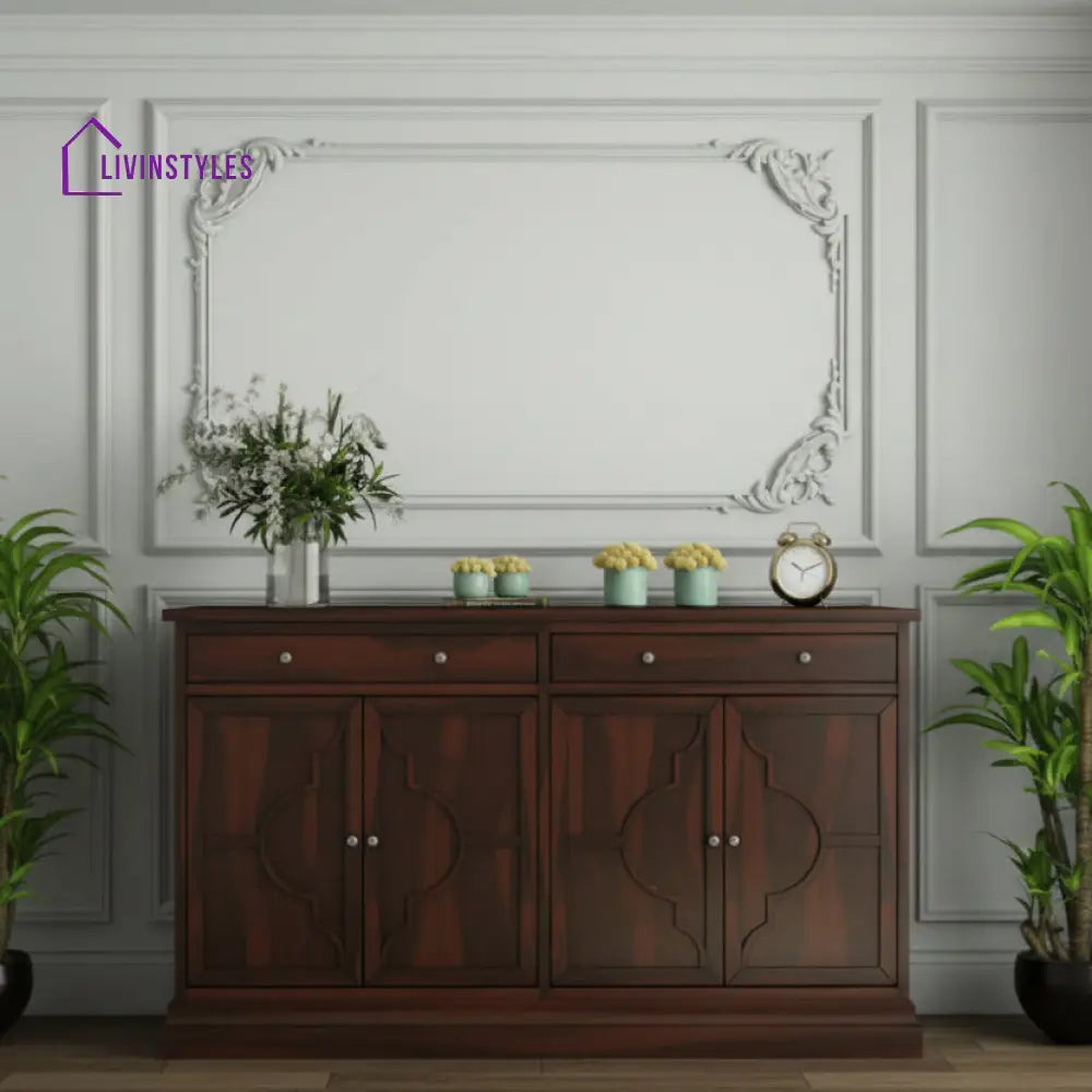 Tuyet Sheesham wood Cabinets and Sideboard (Walnut Finish)