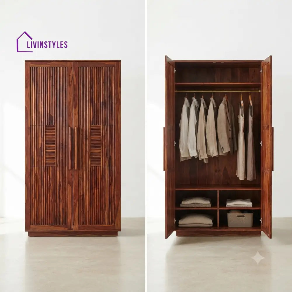 Tvisha Wooden Wardrobe for Clothes | Cupboard for Clothes