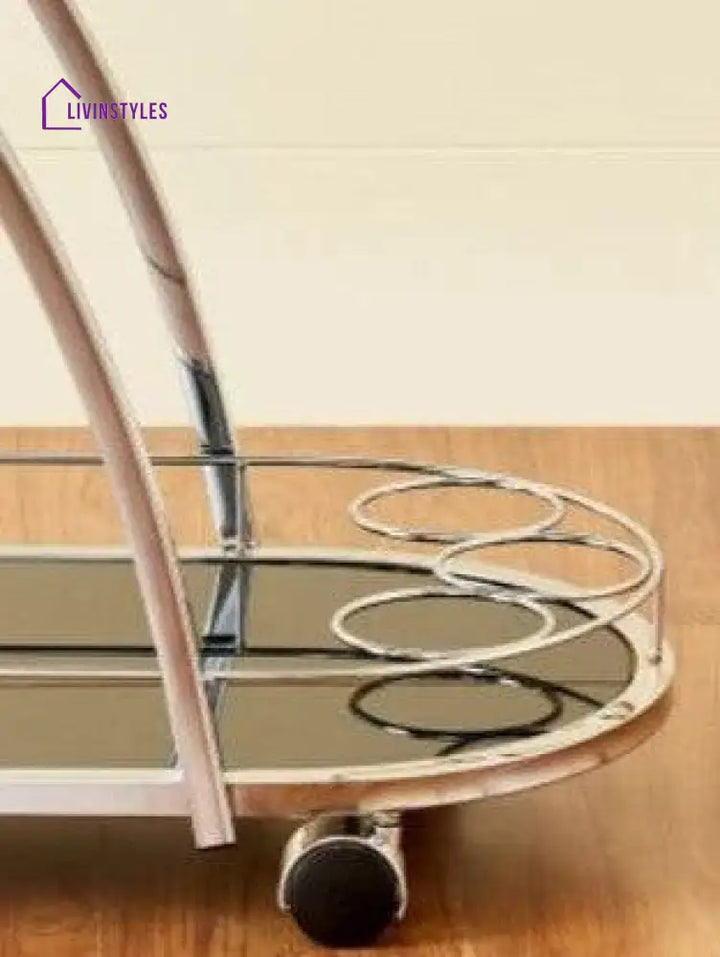 Two Tier Trolley With A Unique Design (Iron) Serveware