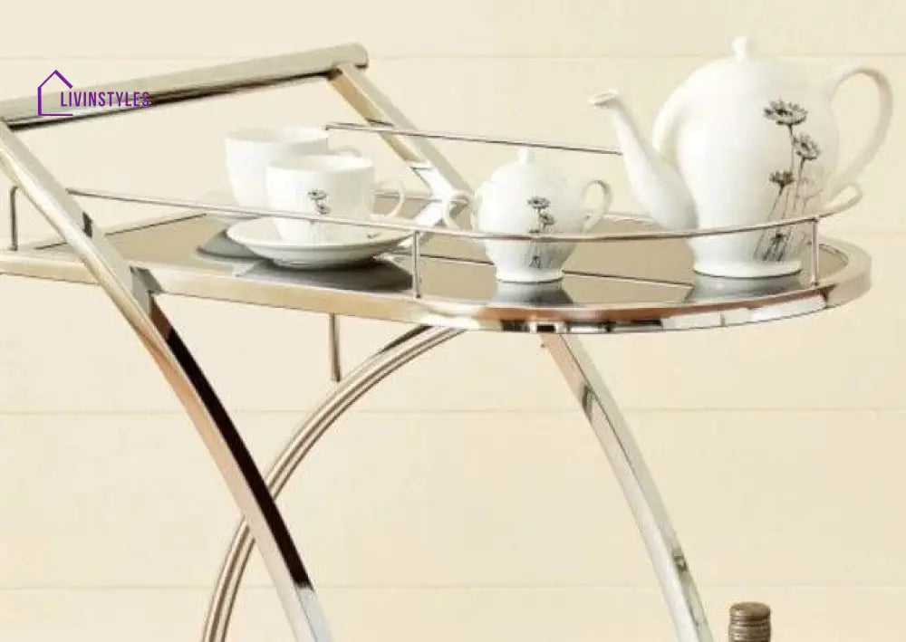 Two Tier Trolley With A Unique Design (Iron) Serveware