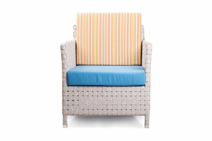 Tecla Outdoor Sofa Set 2 Seater , 2 Single seater and 1 Center Table (Off White)