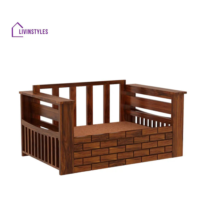 Harding 2 Seater Sofa Cum Bed Sheesham Wood