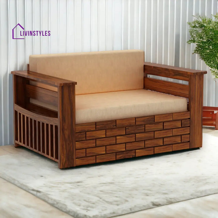 Harding 2 Seater Sofa Cum Bed Sheesham Wood