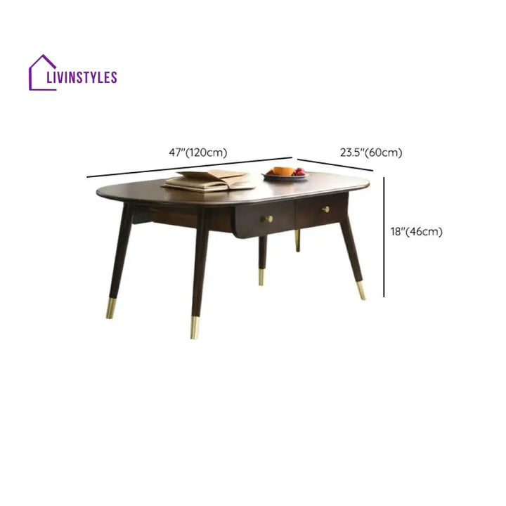Uday Solid Wood Coffee Table for Living Room