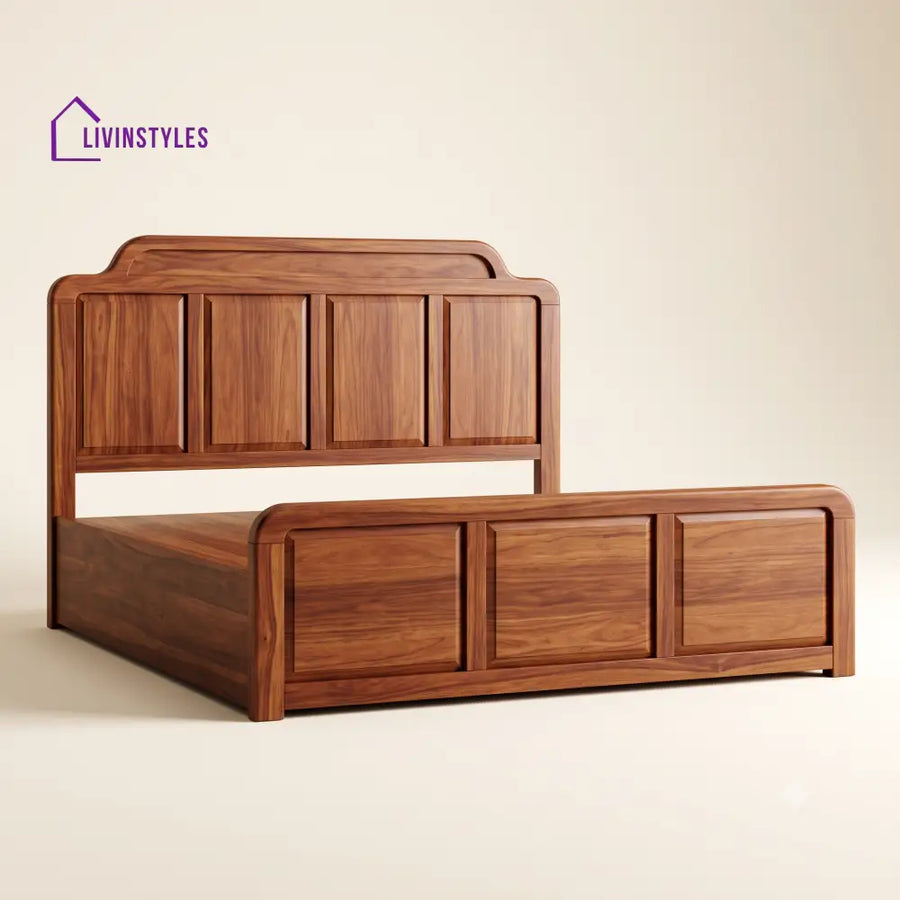 Udhayashree Sheesham Wood Bed With Box Storage | Wooden Bed