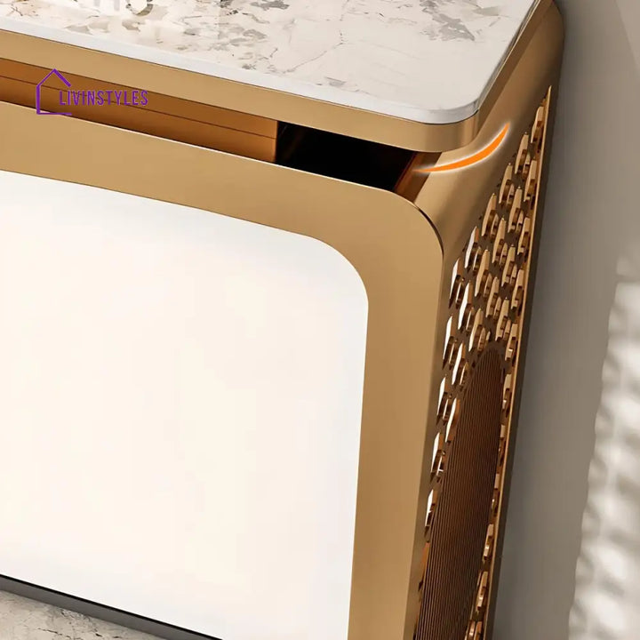 Ujjit Stainless Steel Living Room Console Table
