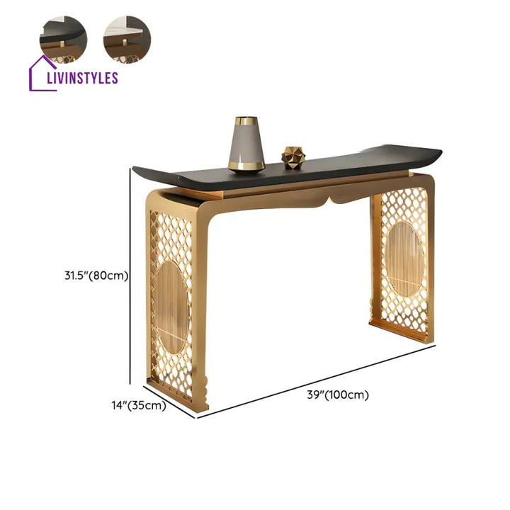 Ujjit Stainless Steel Living Room Console Table