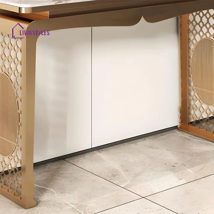 Ujjit Stainless Steel Living Room Console Table
