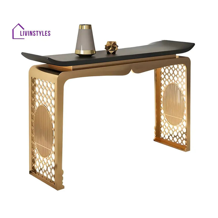 Ujjit Stainless Steel Living Room Console Table