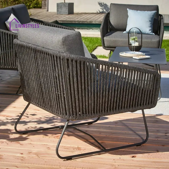Ujjwala 4 Piece Outdoor All-Weather Rope Sofa Set - Sofa Set