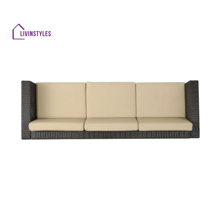 Ulfah Outdoor All-Weather Wicker 3-Seater Sofa - Sofa Set