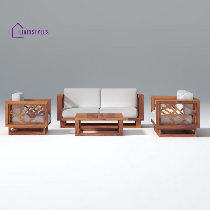 Ulyana lounger Wooden Sofa Set with Coffee Table sofa