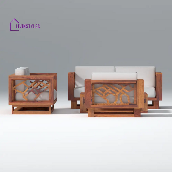 Ulyana lounger Wooden Sofa Set with Coffee Table sofa