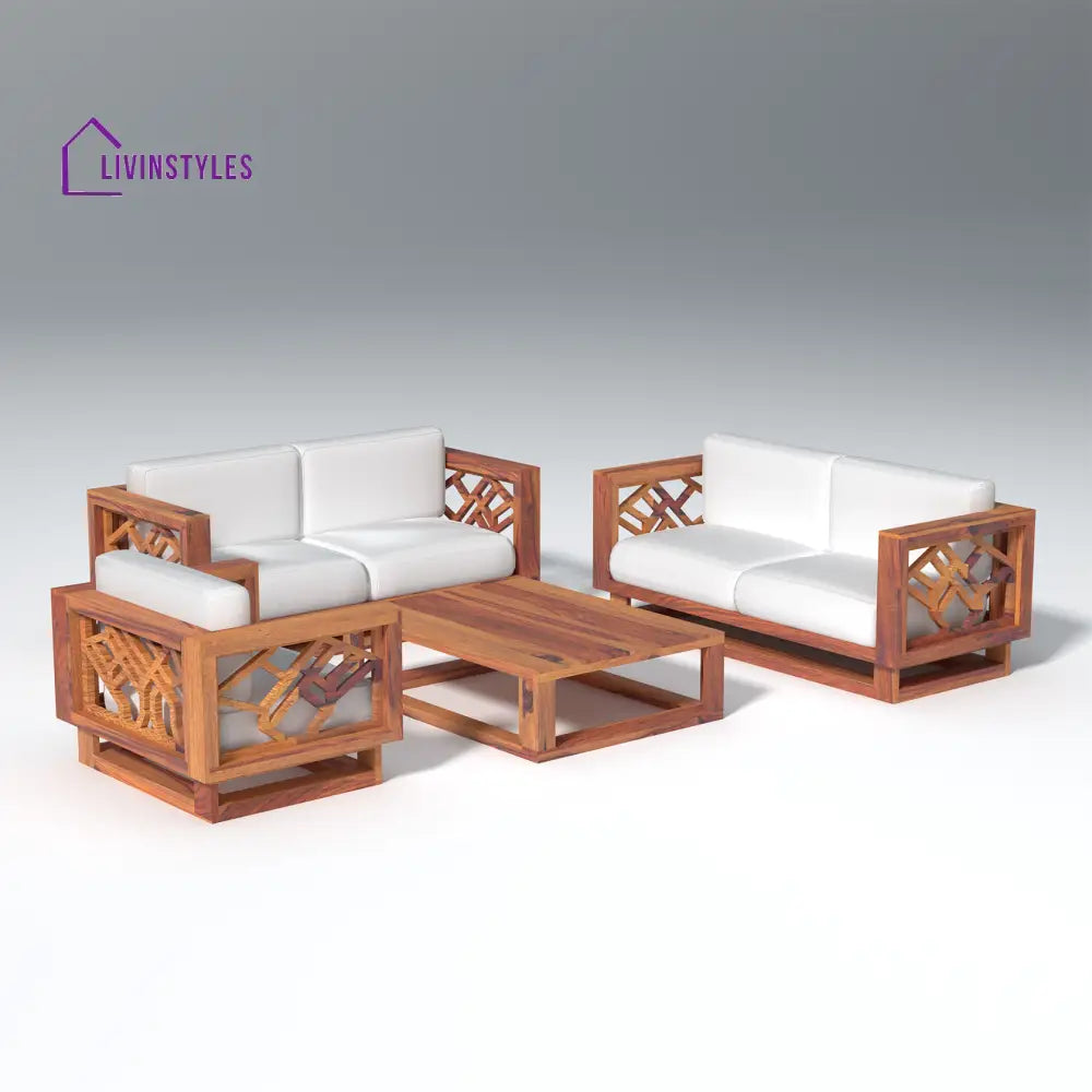 Ulyana lounger Wooden Sofa Set with Coffee Table sofa