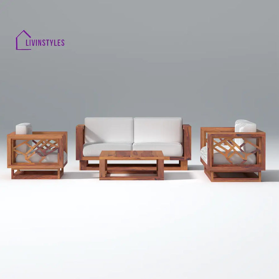 Ulyana lounger Wooden Sofa Set with Coffee Table sofa