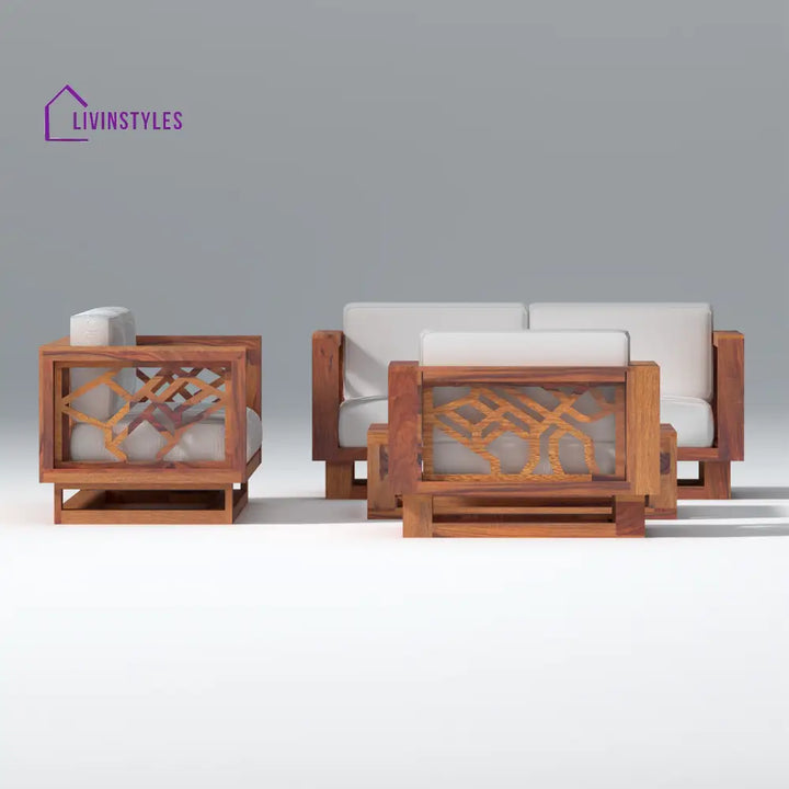 Ulyana lounger Wooden Sofa Set with Coffee Table sofa