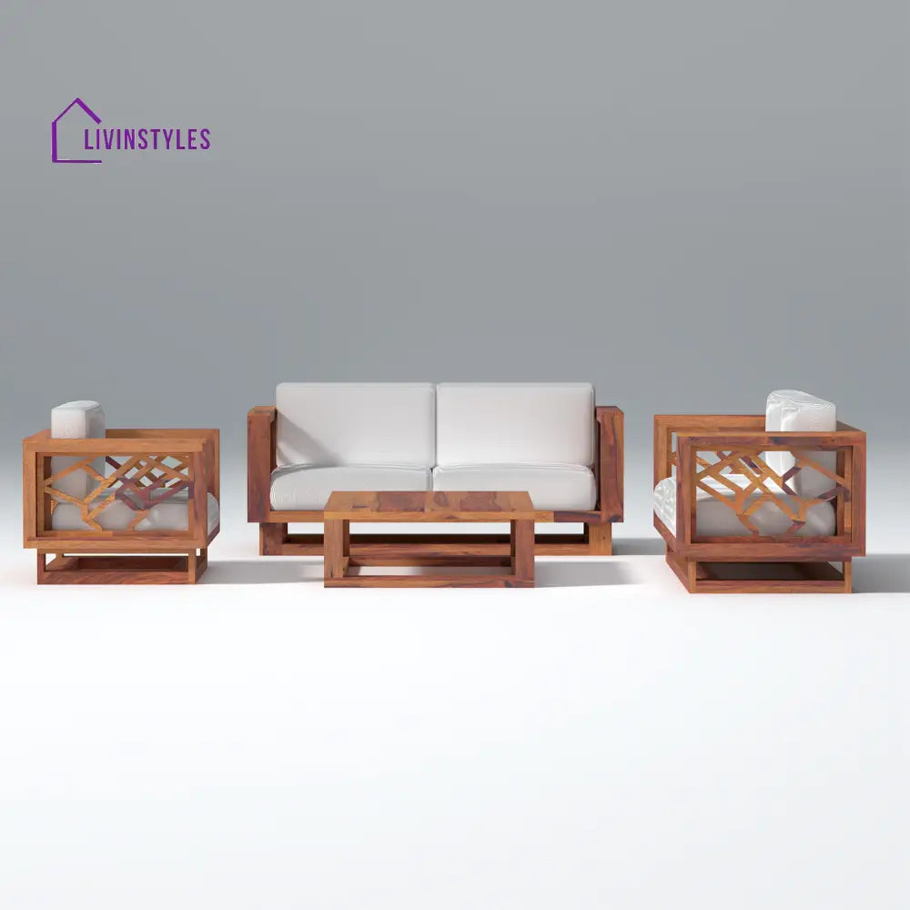 Ulyana lounger Wooden Sofa Set with Coffee Table sofa