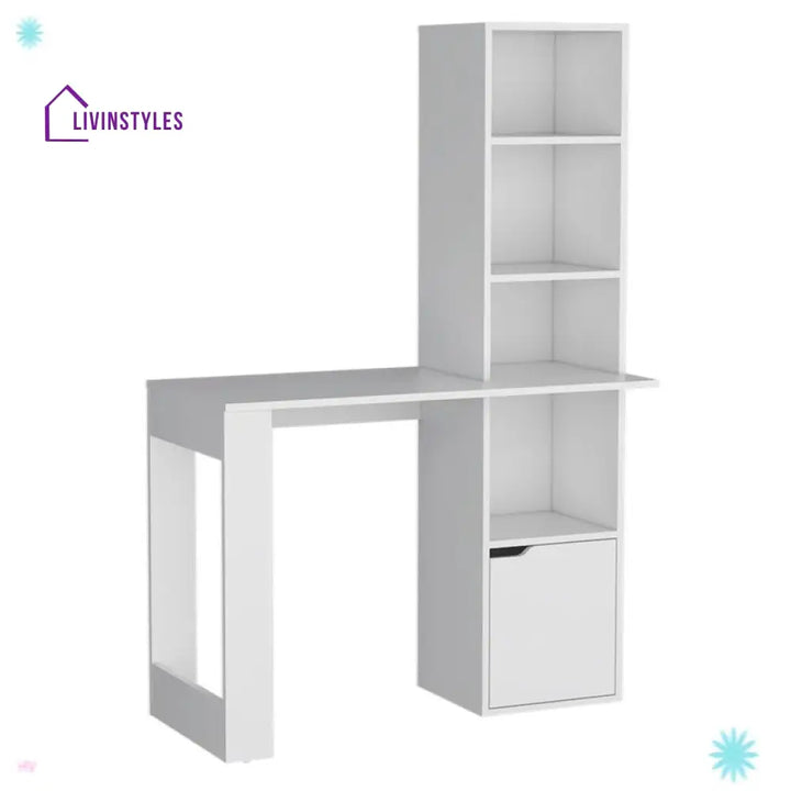 Ulyana White Study Table for Students